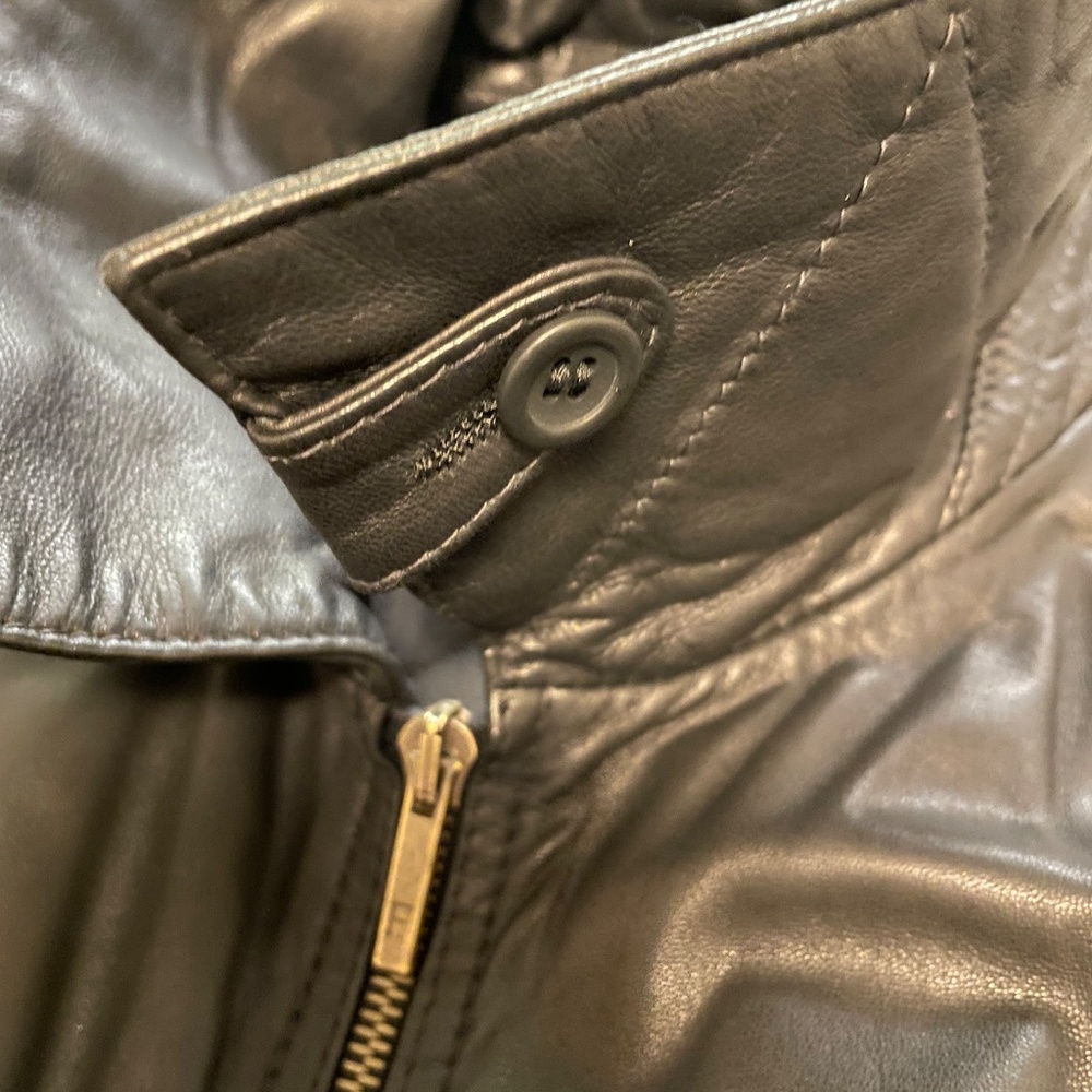 Vintage Men’s Leather Bomber Jacket - Picture 12 of 13